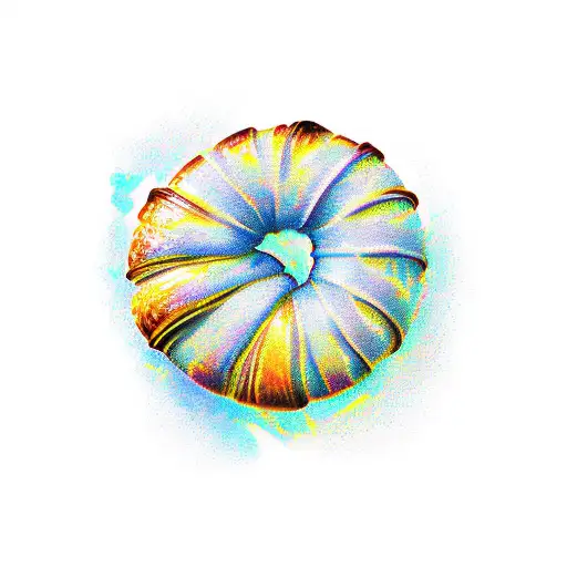 croissant tattoo design idea