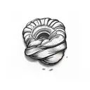 croissant tattoo design idea