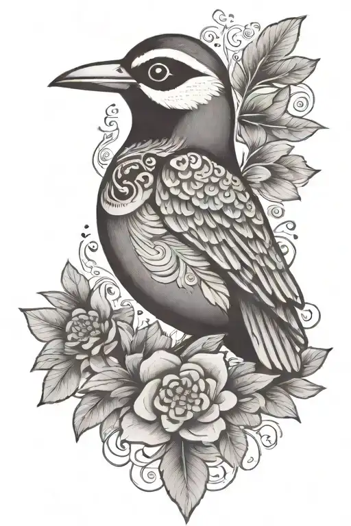 simple cross, hungarian folk art style bird, family 3 kids,  3 miscarriages, faith, servanthood, christ tattoo design idea