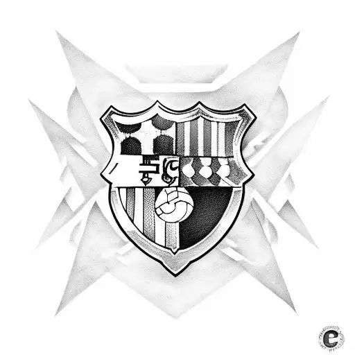 Fc Barcelona history tattoo design idea