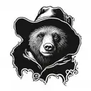 paddington bear  tattoo design idea