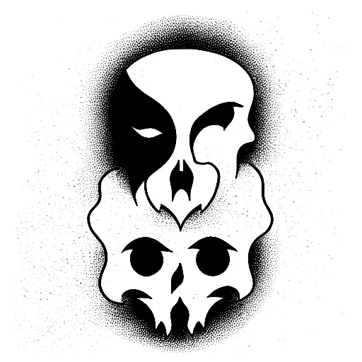 phantom of the opera as a tarot card tattoo design idea