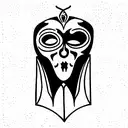 phantom of the opera as a tarot card tattoo design idea