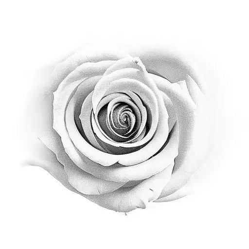 una rosa entrelazada en alas de angel tattoo design idea