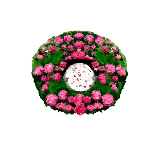 una rosa entrelazada en alas de angel tattoo design idea