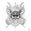 Sparrow tattoo design idea
