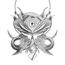 Sparrow tattoo design idea