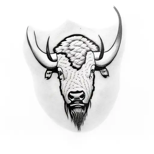 buffalo tattoo design idea