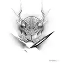 rei dos reis com coroa de espinhos tattoo design idea