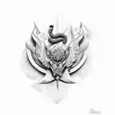 rei dos reis com coroa de espinhos tattoo design idea