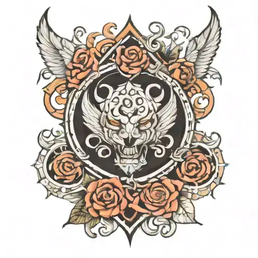 protection loving strength determination loyalty  tattoo design idea