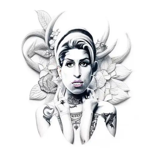Amy winehouse tattoo design idea