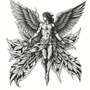 icarus tattoo design idea