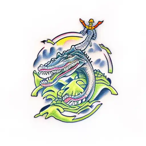 alligators  tattoo design idea