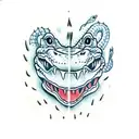 alligators  tattoo design idea