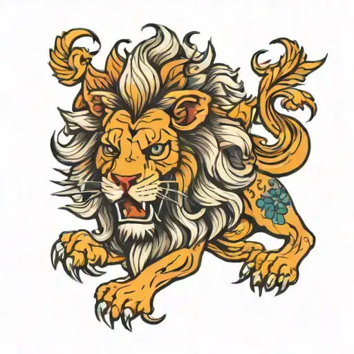 Czech lion tattoo design idea