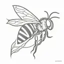 bee tattoo design idea