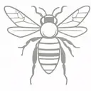 bee tattoo design idea