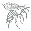 bee tattoo design idea