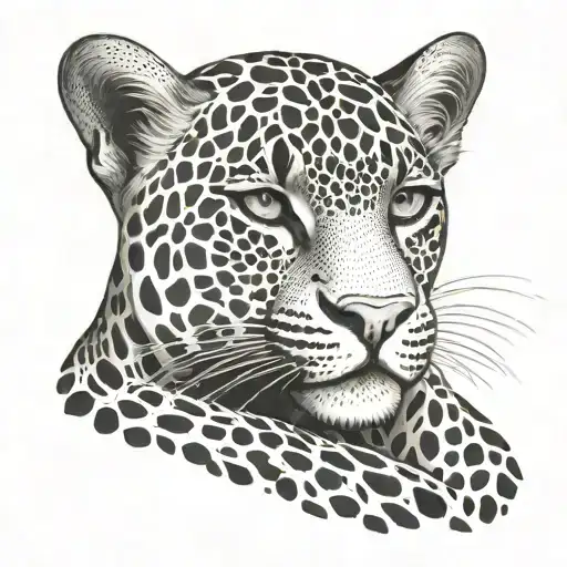 Gina jaguar print tattoo design idea