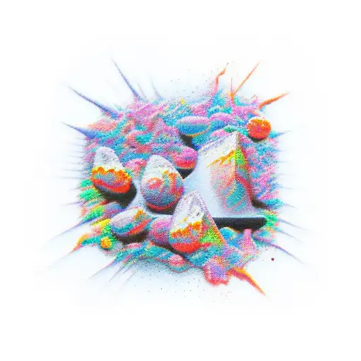 amphetamine psychosis tattoo design idea