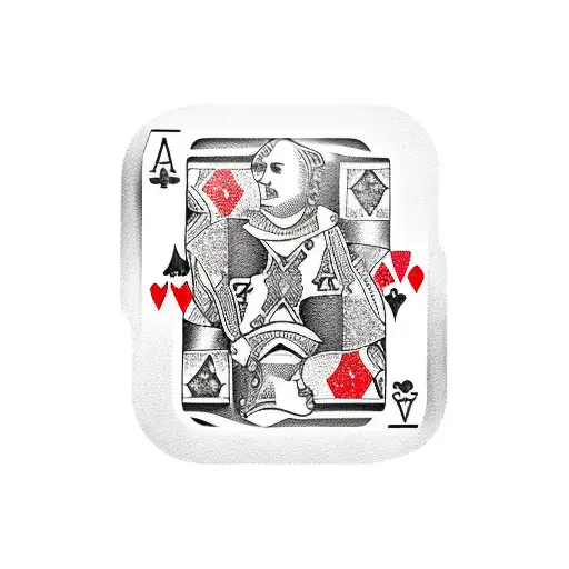 racing poker chips and black jack  tattoo design idea