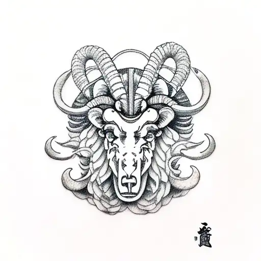 Aries Ram tattoo design idea