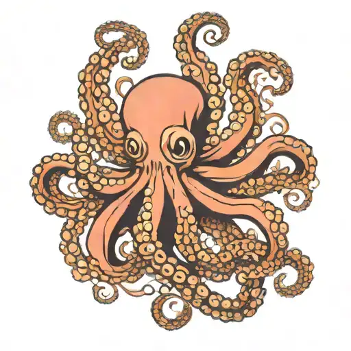 majestic octopus tentacles tattoo design idea