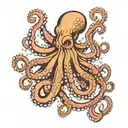 majestic octopus tentacles tattoo design idea