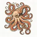majestic octopus tentacles tattoo design idea