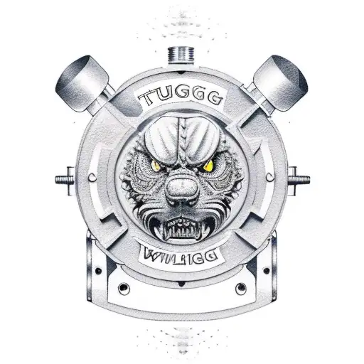 tugboat and welding tattoo design idea