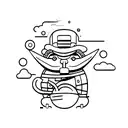 tugboat tattoo design idea