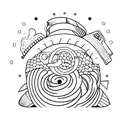 tugboat tattoo design idea