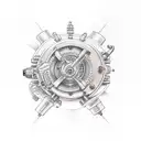 tugboat  tattoo design idea