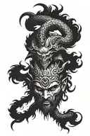 ares god of war kılıç medusa head tattoo design idea