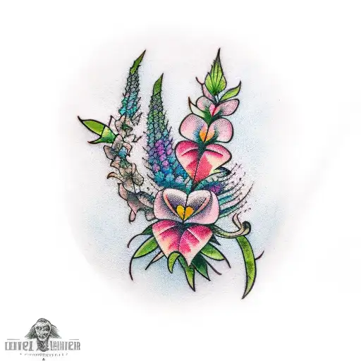 Lupine Flower Tattoo | Meanings and Designs