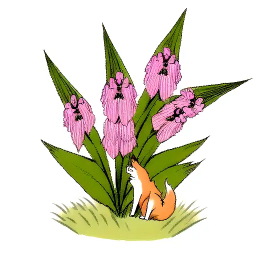 Foxglove tattoo design idea