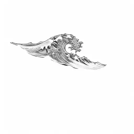 the great wave of japan tattoo design idea