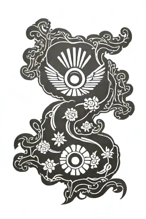 Korean flag tattoo design idea