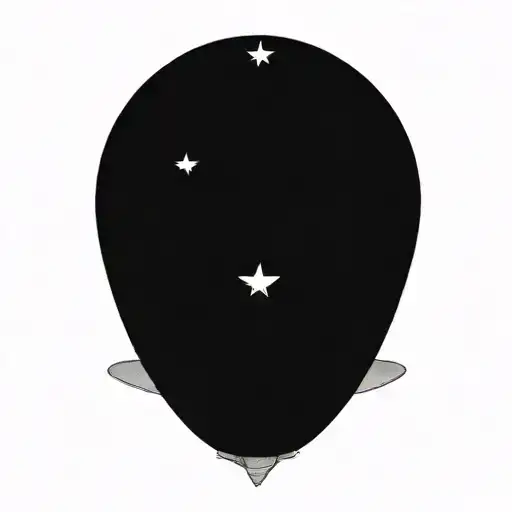 delicate geometric Planets, stars, and nebulae and one  deaths head moth emerging  tattoo design idea