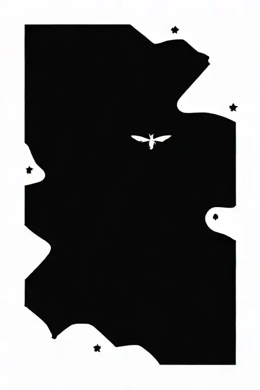 A Cosmic Scene With Planets And Stars Intertwined With Intricate small deaths head moth tattoo design idea