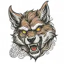 werewolf tattoo design idea