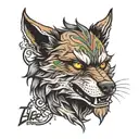 werewolf tattoo design idea