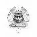 raven Inca tribe tattoo design idea