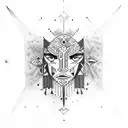 raven Inca tribe tattoo design idea