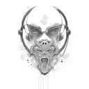 Dad and san tattoo design idea