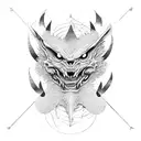 Dad and san tattoo design idea