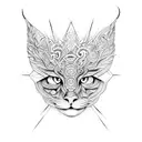 A design featuring the lyrics of a Suicideboys song intertwined with intricate dotwork patterns tattoo design idea