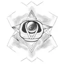 black hole tattoo design idea