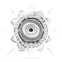 black hole tattoo design idea